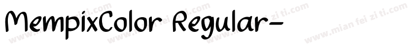 MempixColor Regular字体转换